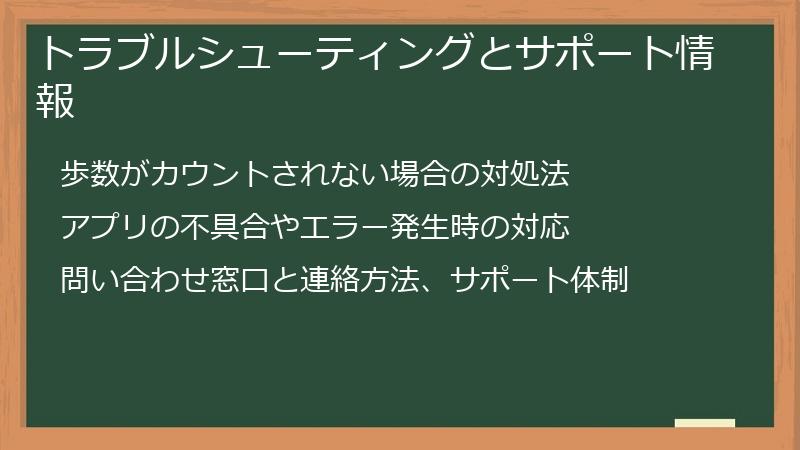 トラブルシューティングとサポート情報