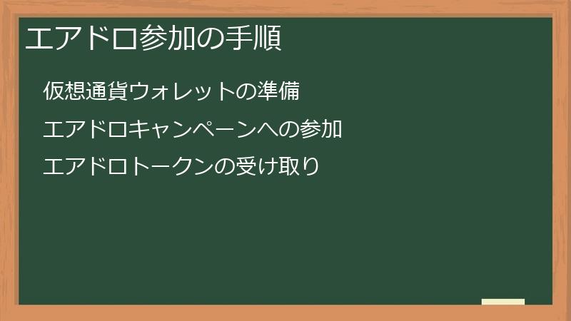 エアドロ参加の手順
