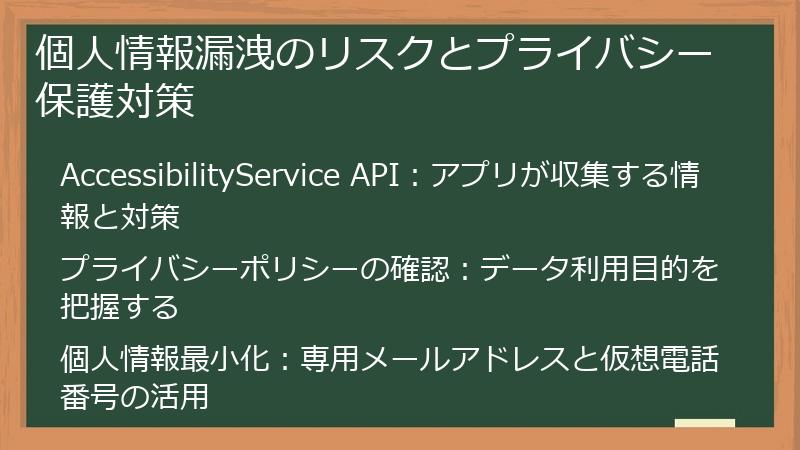 個人情報漏洩のリスクとプライバシー保護対策