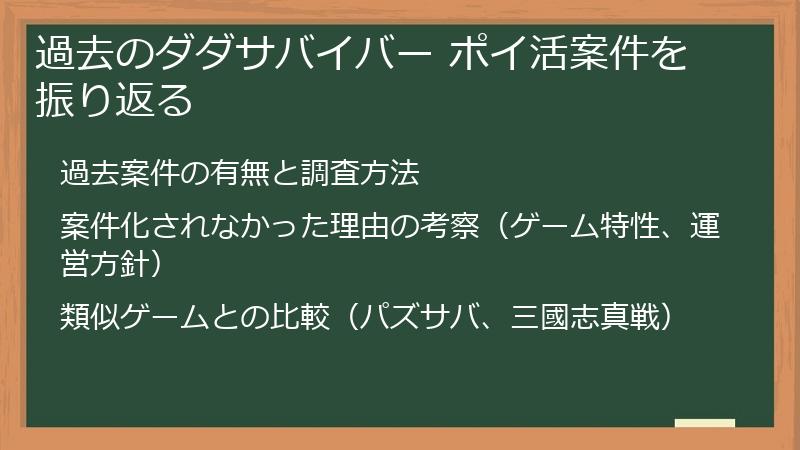 過去のダダサバイバー ポイ活案件を振り返る