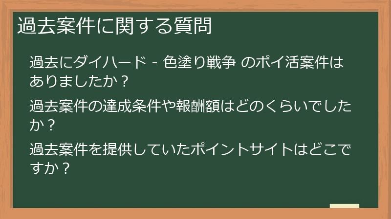 過去案件に関する質問