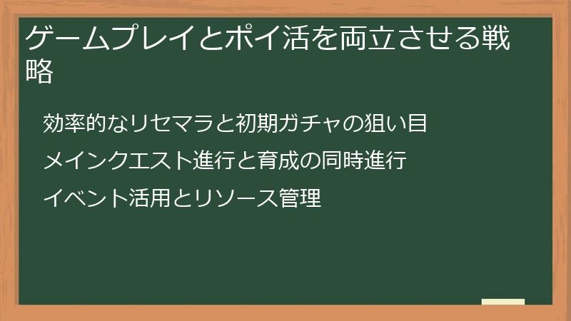 ゲームプレイとポイ活を両立させる戦略