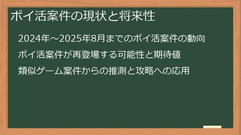 ポイ活案件の現状と将来性