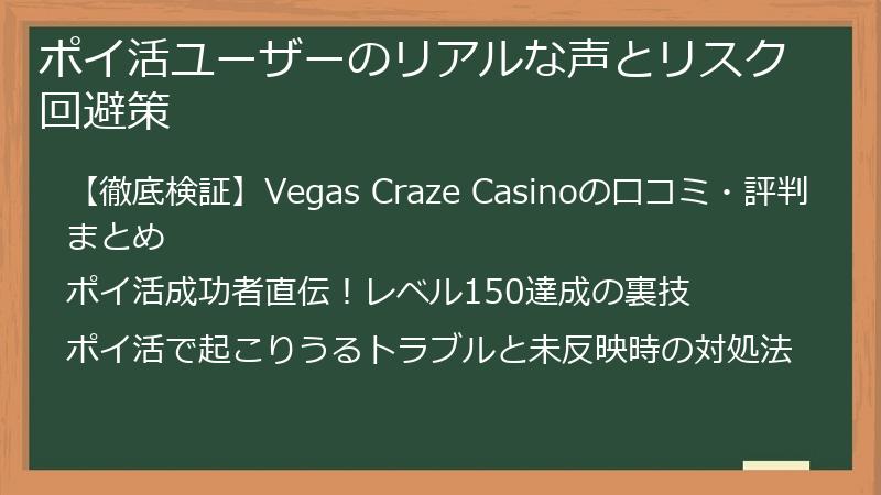 ポイ活ユーザーのリアルな声とリスク回避策