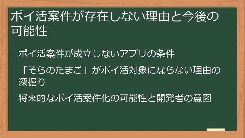 ポイ活案件が存在しない理由と今後の可能性