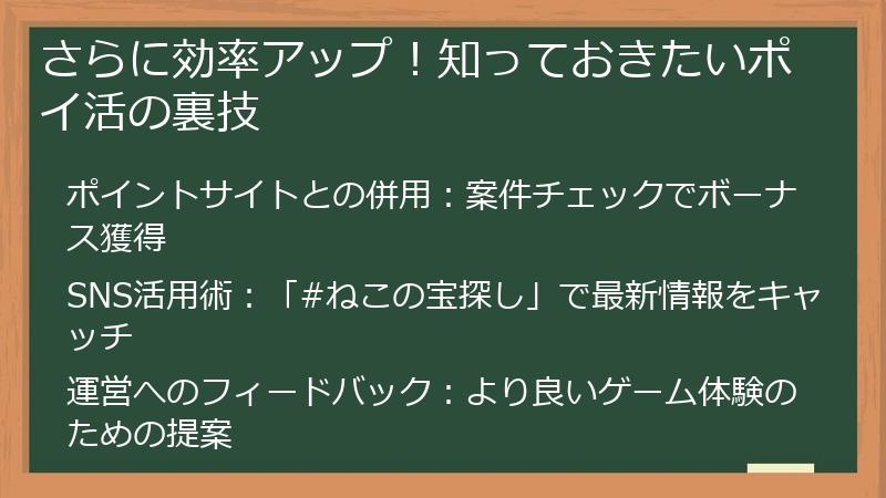 さらに効率アップ!知っておきたいポイ活の裏技