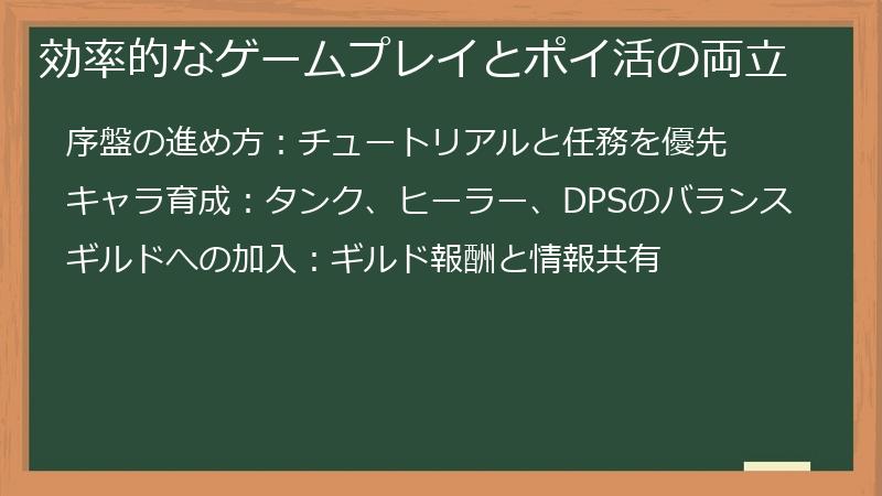 効率的なゲームプレイとポイ活の両立
