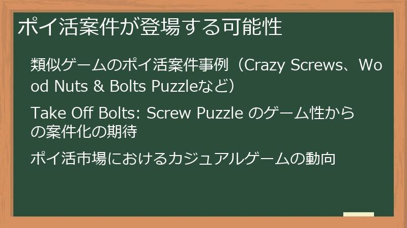 ポイ活案件が登場する可能性
