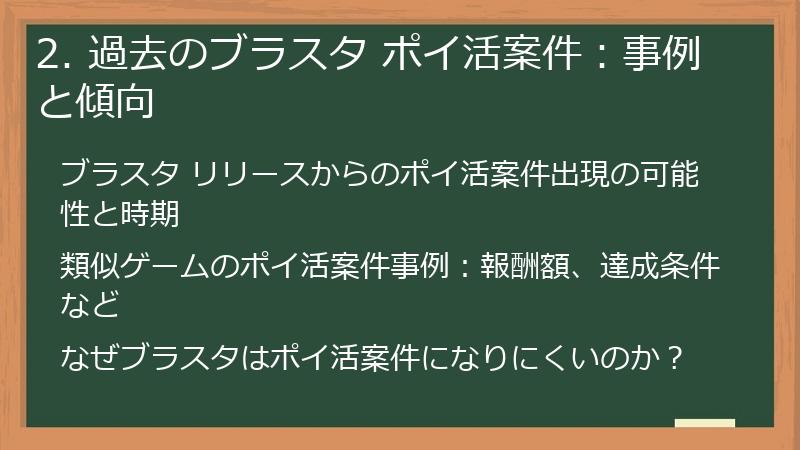 2. 過去のブラスタ ポイ活案件：事例と傾向