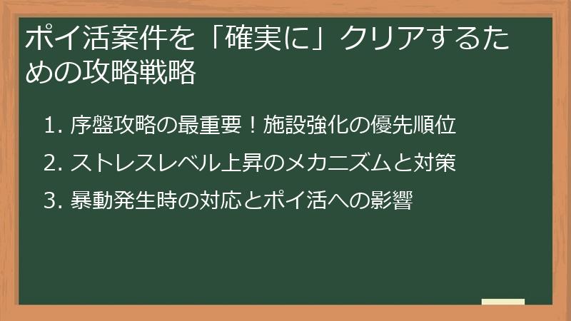 ポイ活案件を「確実に」クリアするための攻略戦略