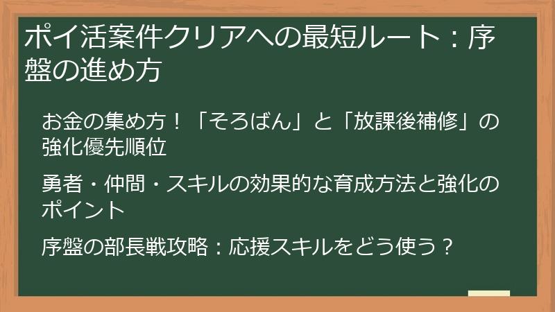 ポイ活案件クリアへの最短ルート：序盤の進め方