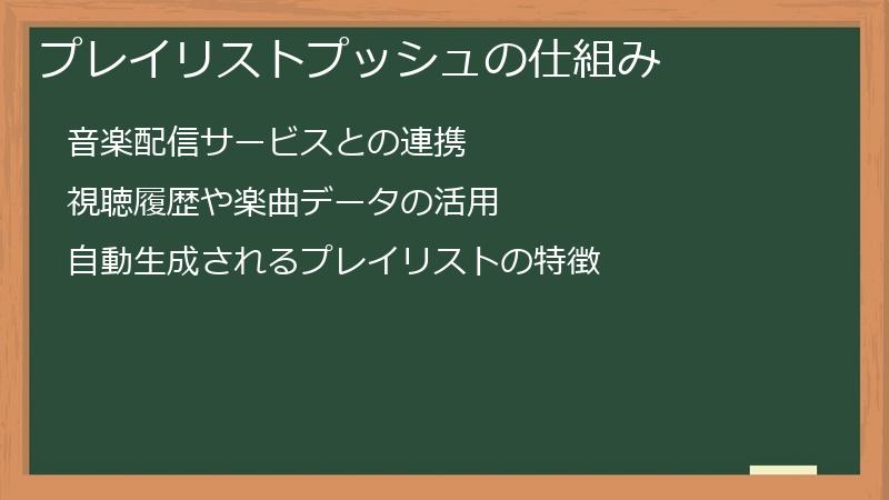 プレイリストプッシュの仕組み