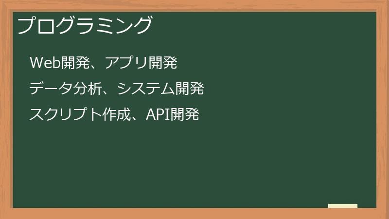 プログラミング