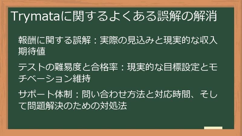 Trymataに関するよくある誤解の解消