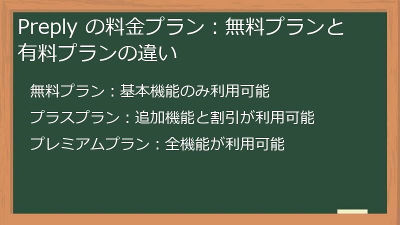 Preply の料金プラン:無料プランと有料プランの違い