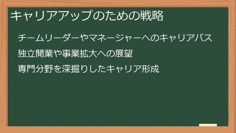 キャリアアップのための戦略