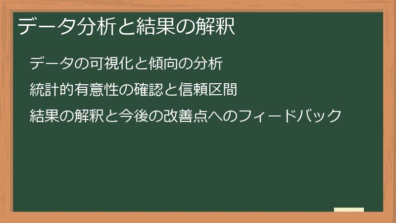 データ分析と結果の解釈