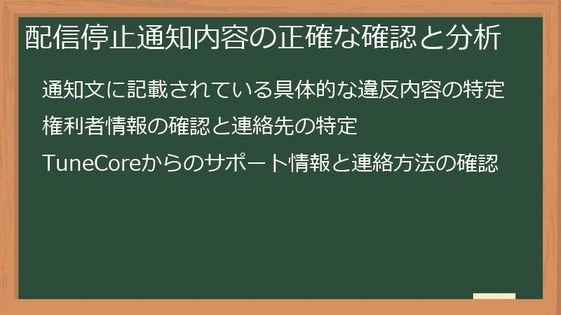 配信停止通知内容の正確な確認と分析